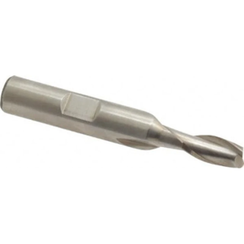 Value Collection 17/64, 9/16 LOC, 3/8 Shank Diam, 2-3/8 OAL, 2 Flute, High Speed Steel Square End Mill Single End, Un...